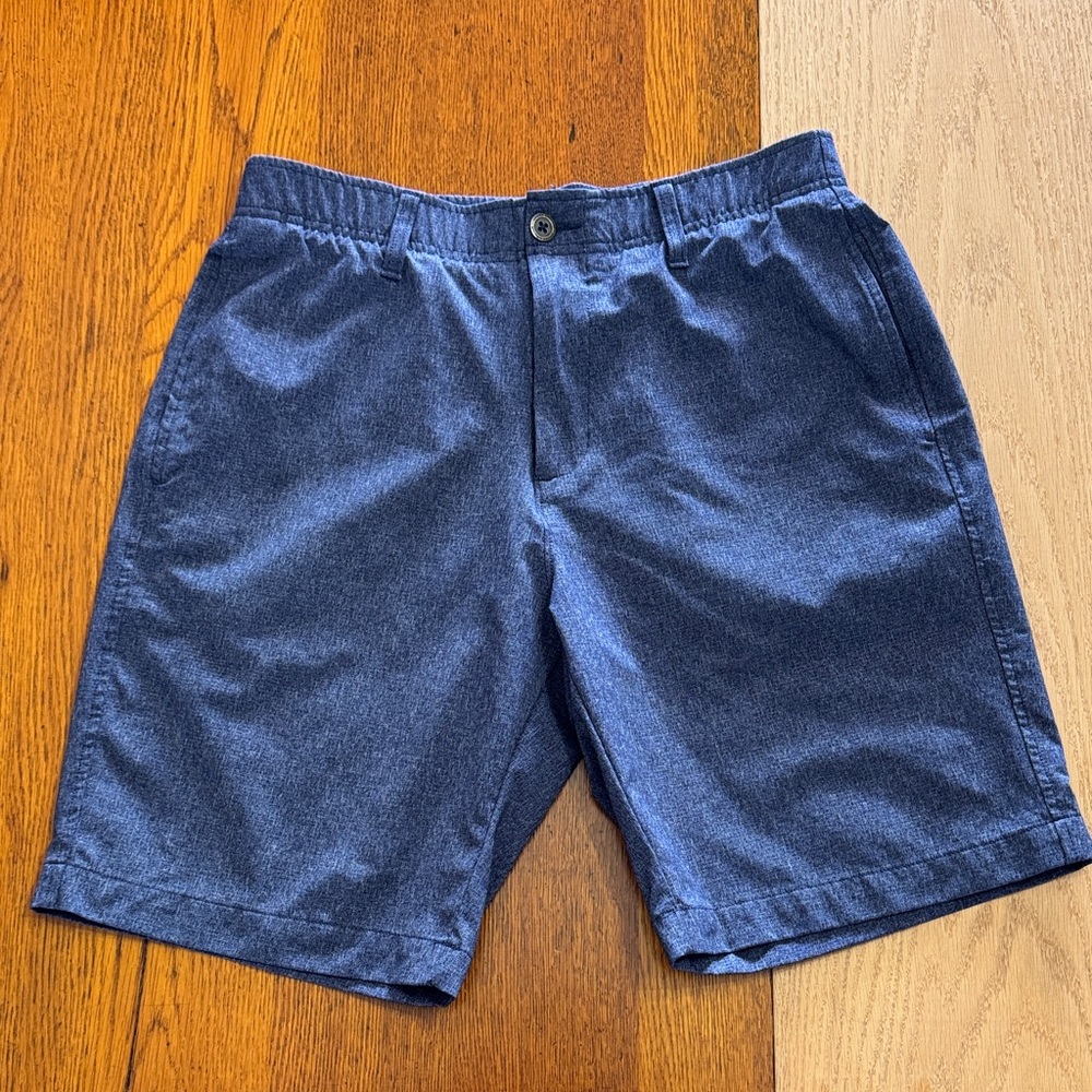 Under Armour Navy Flat Front Shorts